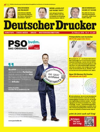 Titelseite Deutscher Drucker Digital Ausgabe 4/2014