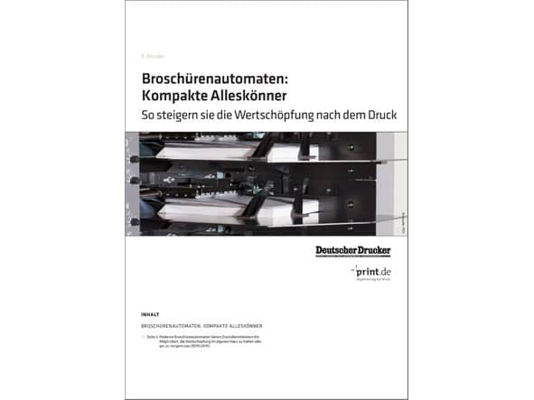 E-Dossier "Broschürenautomaten: Kompakte Alleskönner" 