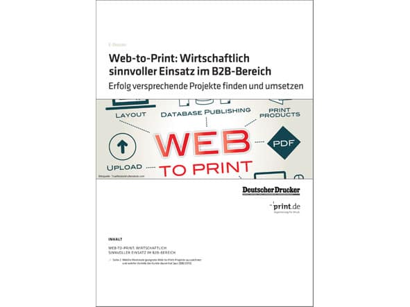 E-Dossier „Web-to-Print: Wirtschaftlich sinnvoller Einsatz im B2B-Bereich“