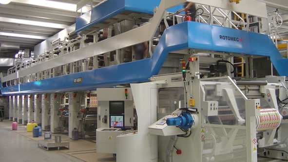 Constantia Flexibles: Tiefdruckmaschine für die Bedruckung von Folienbahnen