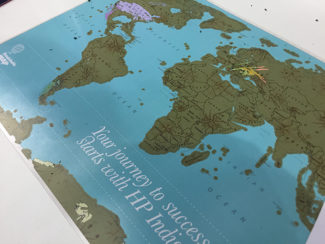 Dscoop 2018: Auch Rubbelbilder können inzwischen im Digitaldruck hergestellt werden.