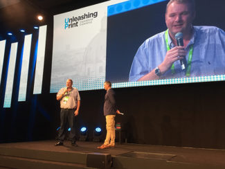 Dscoop 2018: Julian Marsh (li.), ehemaliger Dscoop-Chef und Kelvin Gage.