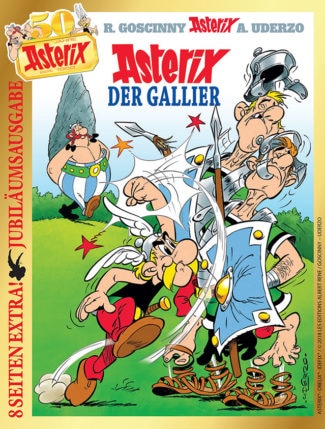Zum 50. Geburtstag erscheint Anfang Oktober der erste Band "Asterix der Gallier" als Sonderedition mit acht zusätzlichen Seiten.