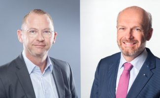Frank Werneke, stellv. Verdi-Vorsitzender (l.) und Sönke Boyens, Vorsitzender des Sozialpolitischen Ausschusses des BVDM.