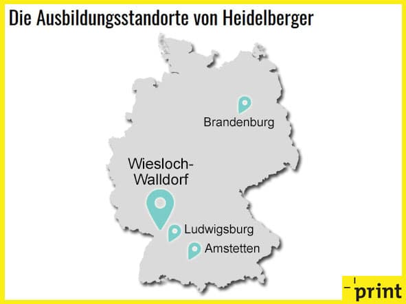 Heidelberger Druckmaschinen AG: Die Ausbildungsstandorte