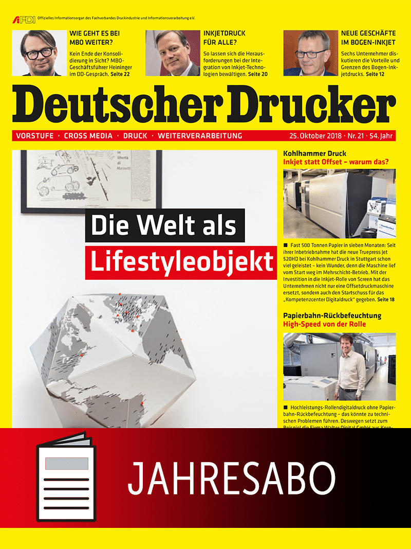 Produkt: Deutscher Drucker Jahresabonnement Print