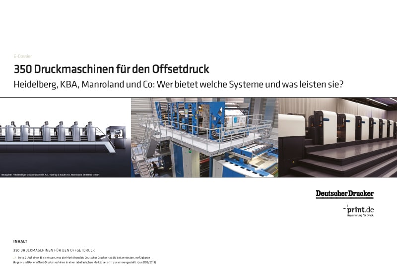 Produkt: Download »350 Druckmaschinen für den Offsetdruck«