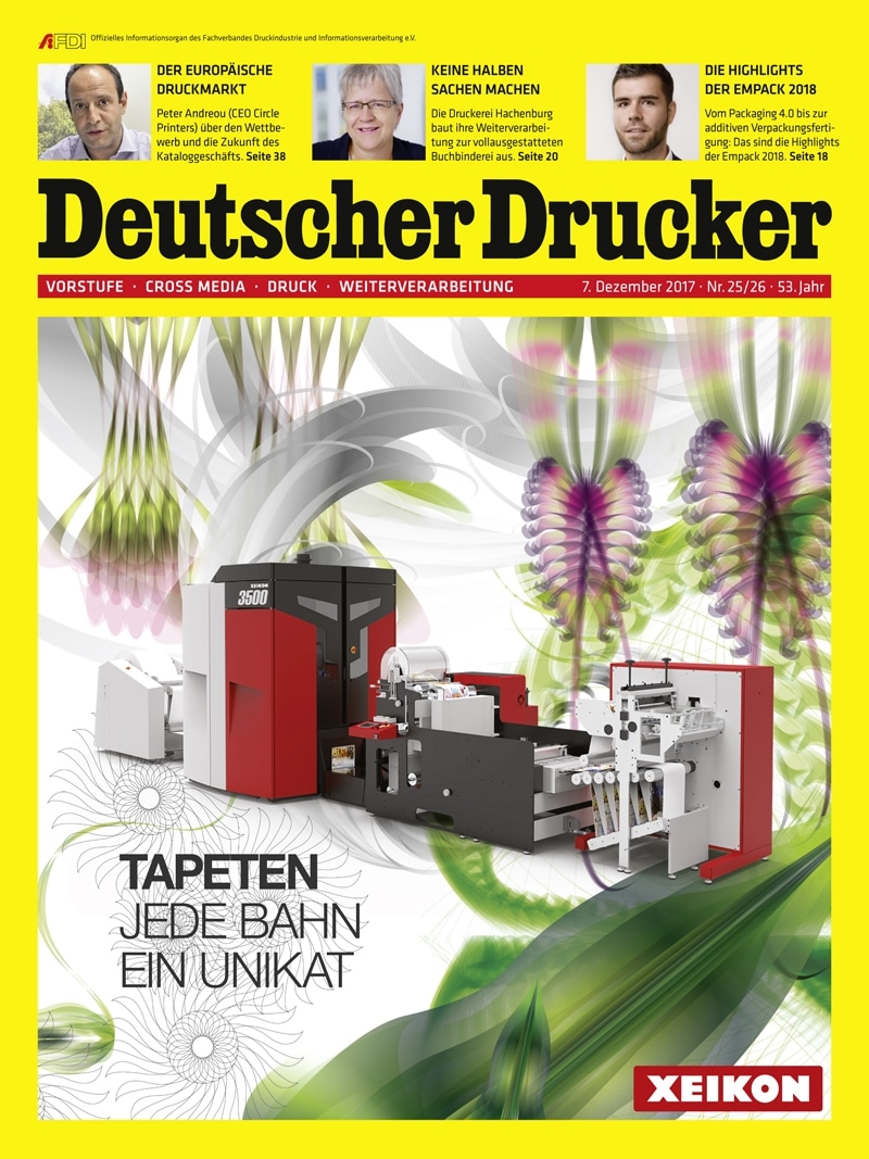 Produkt: Deutscher Drucker 25-26/2017 Digital