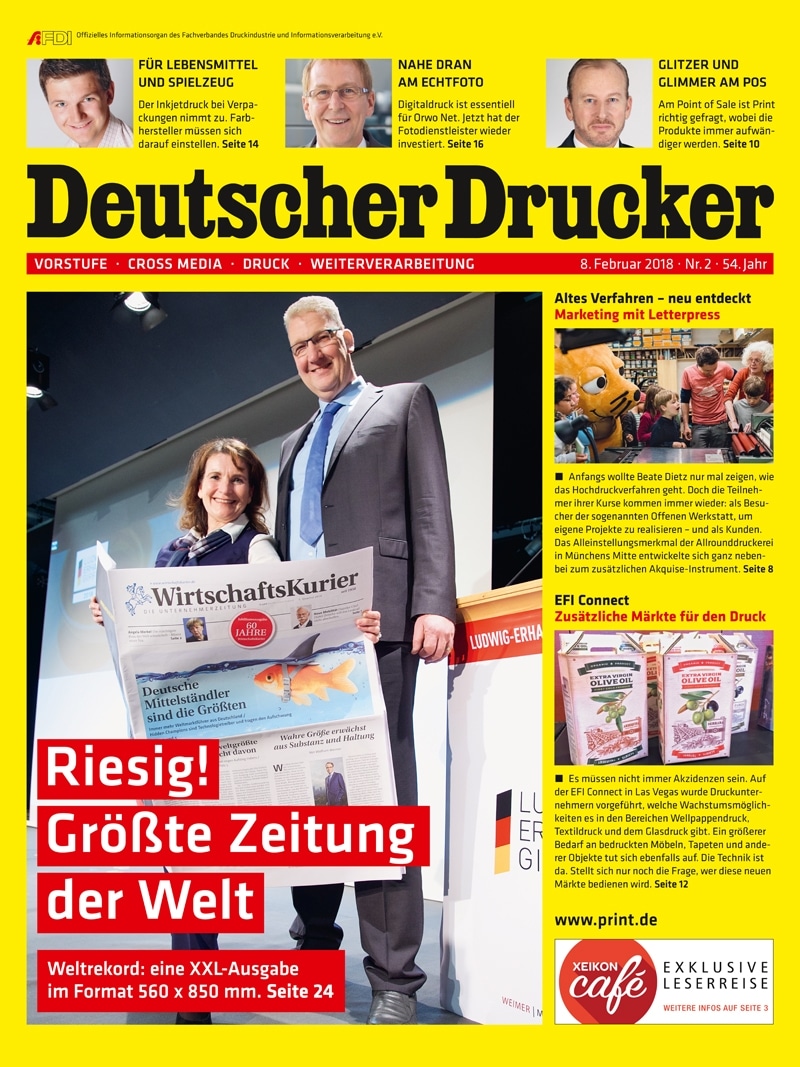 Produkt: Deutscher Drucker 2/2018 Digital