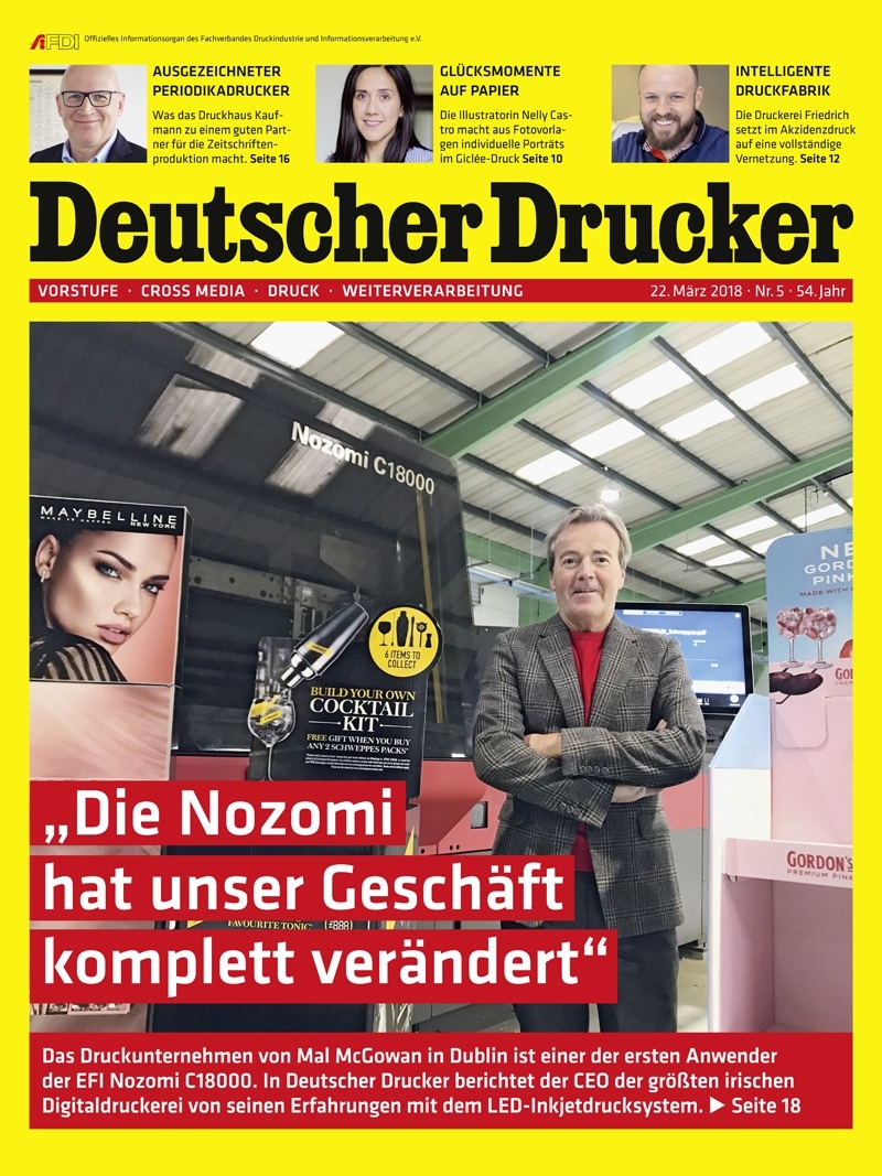 Produkt: Deutscher Drucker 5/2018 Digital