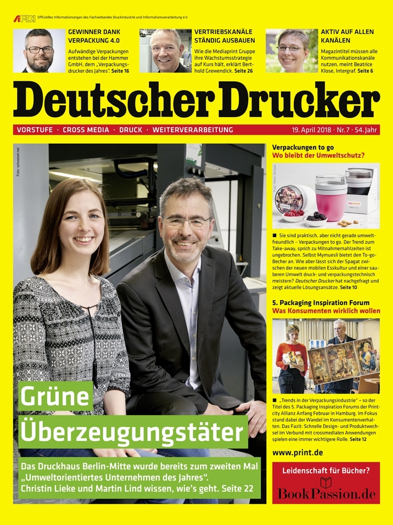 Produkt: Deutscher Drucker 7/2018 Digital