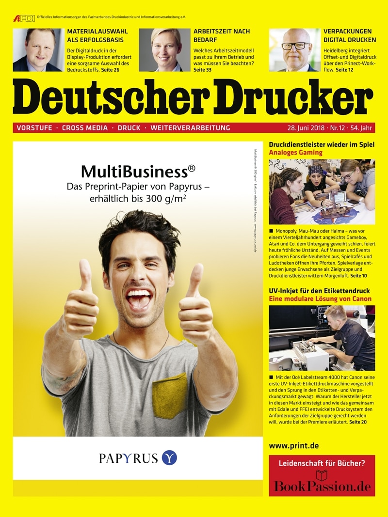 Produkt: Deutscher Drucker 12/2018 Digital