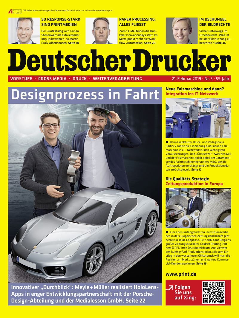 Produkt: Deutscher Drucker 3/2019 Digital