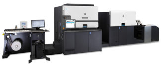 Insgesamt drei neue Digitaldruckmaschinen von HP sind am Hauptsitz der Barthel Gruppe in Essen in Betrieb genommen worden: zwei HP Indigo 6900 (im Bild) und eine HP Indigo 20000.