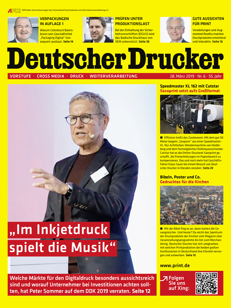 Produkt: Deutscher Drucker 6/2019 Digital