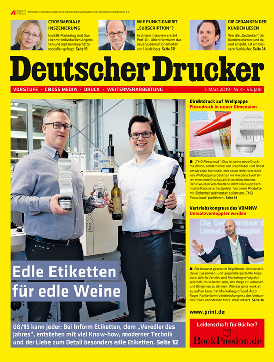 Deutscher Drucker 4/2019 ist ab sofort im print.de-Shop erhältlich.