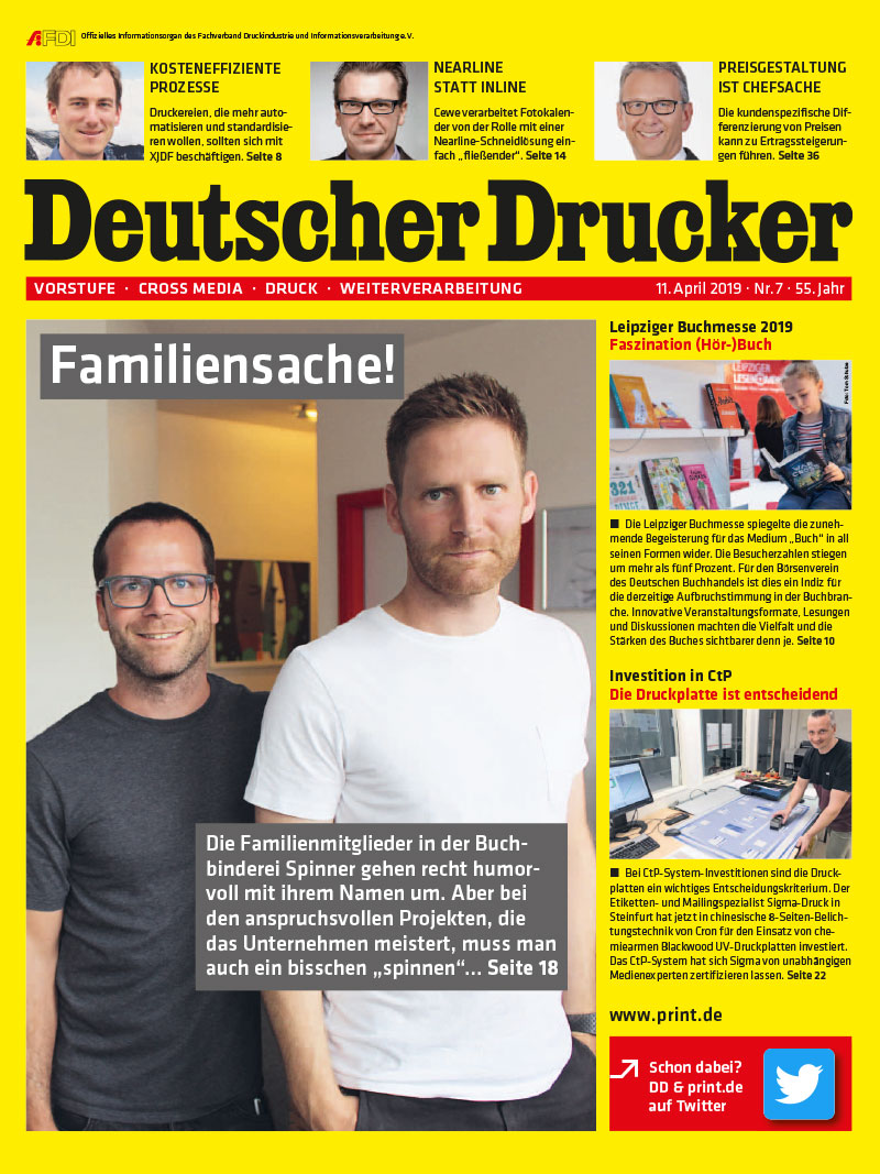 Produkt: Deutscher Drucker 7/2019 Digital