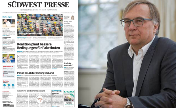 Thomas Brackvogel, Vorsitzender der Geschäftsführung der NPG: Auch weitere Tageszeitungen der Verlagsgruppe sollen schon bald die Vorzüge der ePaper-Lösung nutzen.