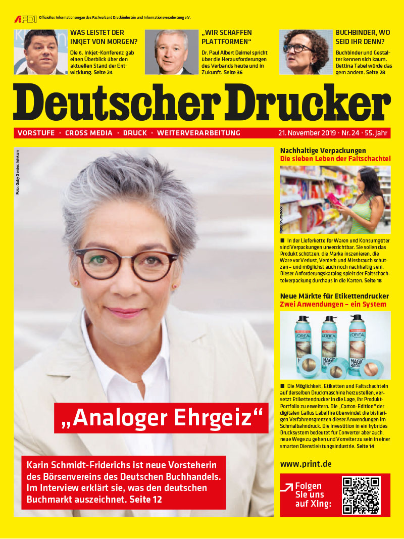 Produkt: Deutscher Drucker 24/2019 Digital