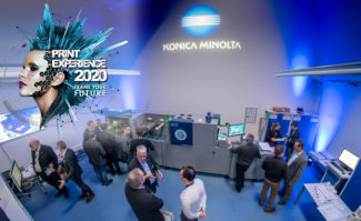 Konica Minolta lädt zur Print Experience 2020 ein Digitaldruck Inkjet Druckveredelung MGI Verpackungsdruck