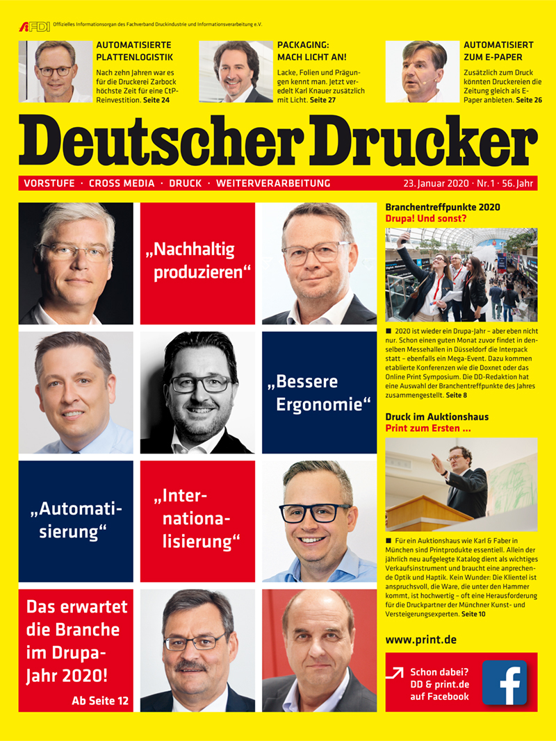 Produkt: Deutscher Drucker 1/2020 Digital