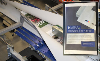 Kohlhammer hat in einer Papierverpackungsanlage investiert K-Wrap Digitaldruck Individualisierung Inkjetdruck Papier statt Plastik