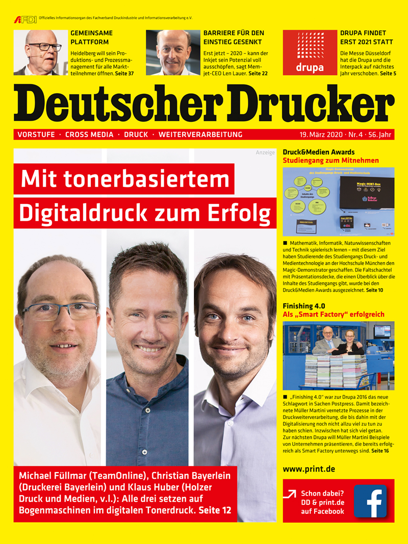 Produkt: Deutscher Drucker 4/2020 Digital