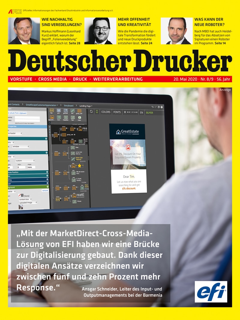 Produkt: Deutscher Drucker 8-9/2020 Digital