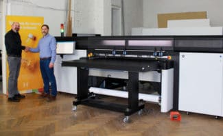 Klapperts BildWerbung investiert in HP Latex R1000 Hybriddruck Großformatdruck Inkjet Digitaldruck