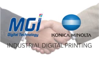 MGI und Konica Minolta erweitern Partnerschaft Digitale Druckveredelung Digitaldruck