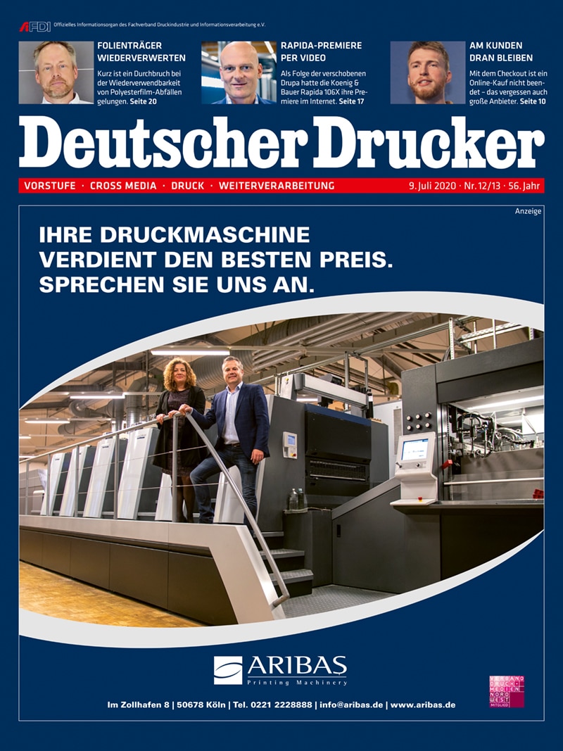 Produkt: Deutscher Drucker 12-13/2020 Digital