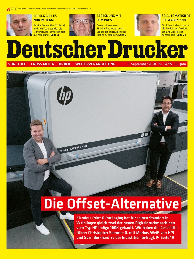 Produkt: Deutscher Drucker 14-15/2020 Digital