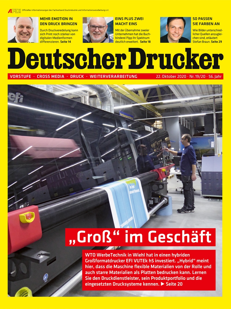 Produkt: Deutscher Drucker 19-20/2020 Digital