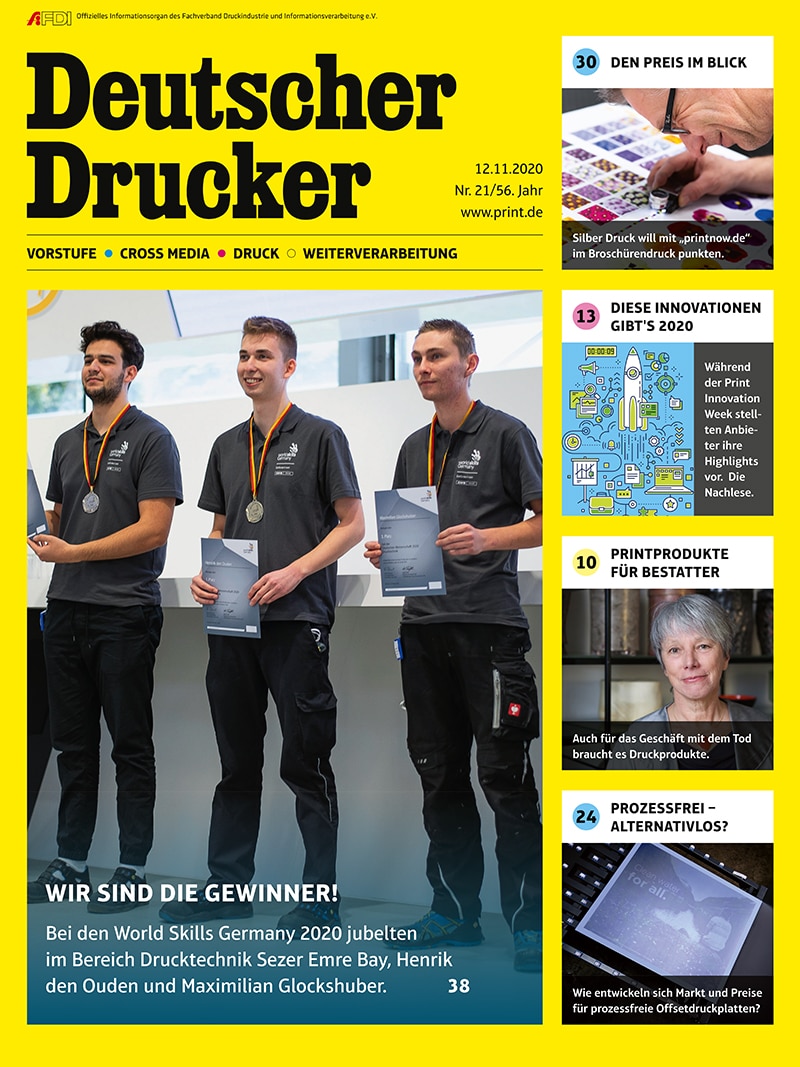 Produkt: Deutscher Drucker 21/2020 Digital