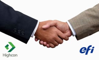 Verpackungsdruck: Die Hersteller Highcon (digitale Stanz- und Rillsysteme) und EFI (Wellpappedruck / ERP-Software / Software zur Workflow-Automation) arbeiten künftig enger zusammen.