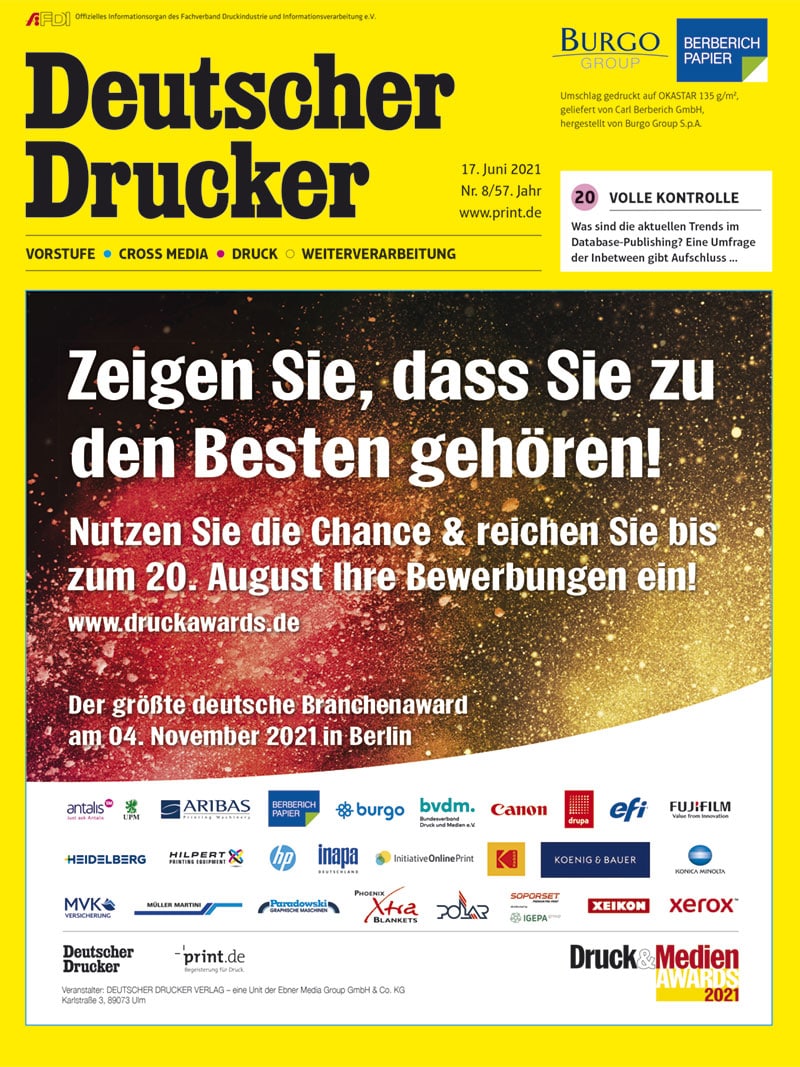 Produkt: Deutscher Drucker 8/2021 Digital