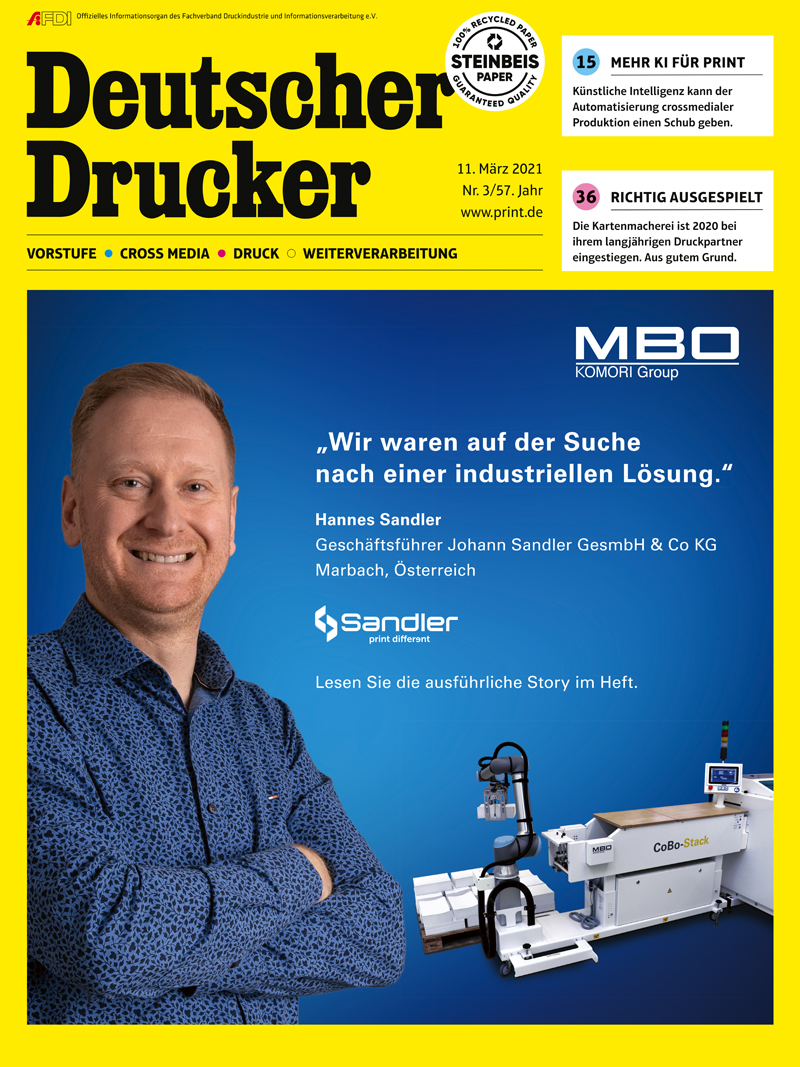 Produkt: Deutscher Drucker 3/2021 Digital