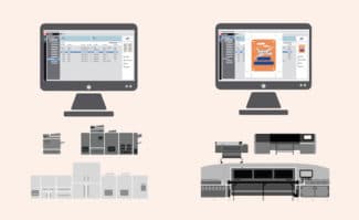 Die EFI Fiery Command Workstation ist im Digitaldruck gleichermaßen für digitale Bogendruckmaschinen wie auch für Groß- und Supergroßformatdrucker einsetzbar.