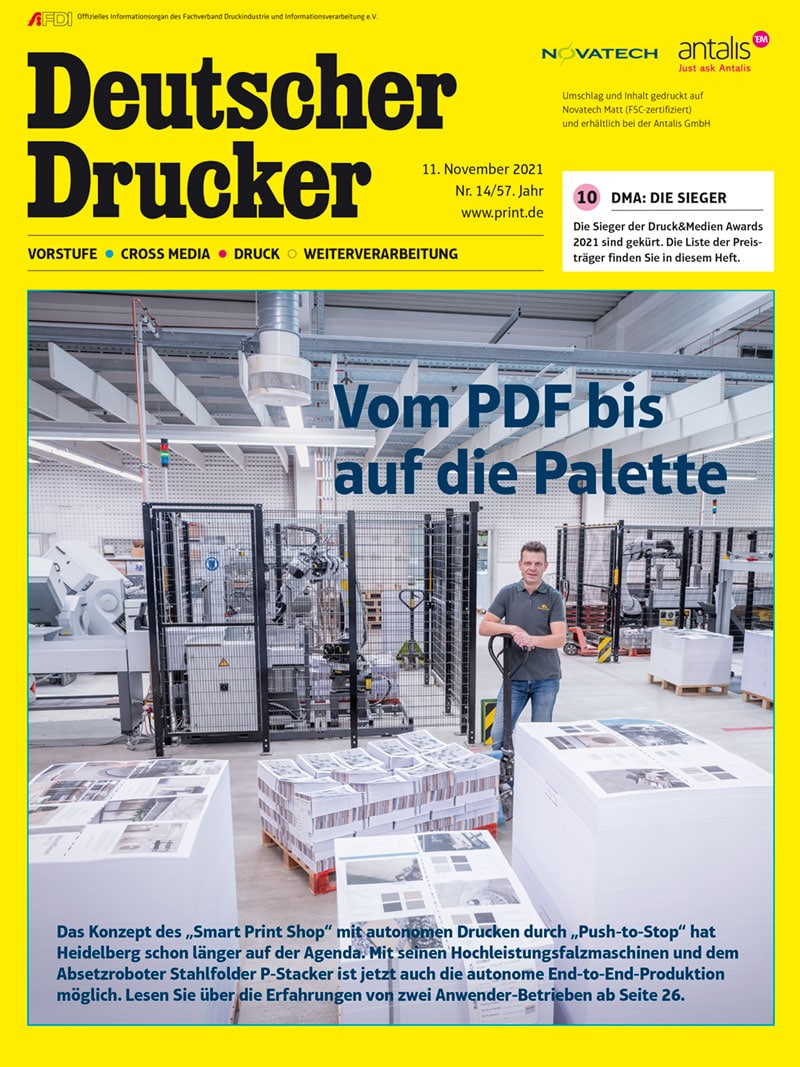 Produkt: Deutscher Drucker 14/2021 Digital