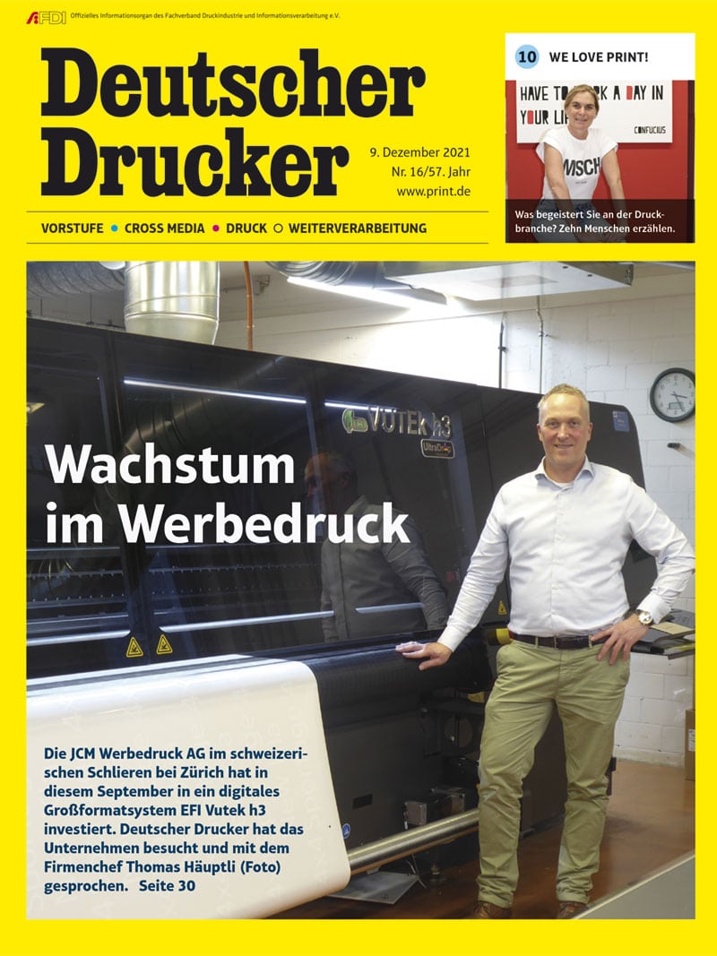 Produkt: Deutscher Drucker 16/2021 Digital