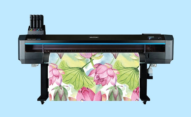 Neu im Bereich Large Format Printing: der Mutoh Xpertjet 1642WR für Sublimationstransferdruck bis zu 1.625 mm Druckbreite.