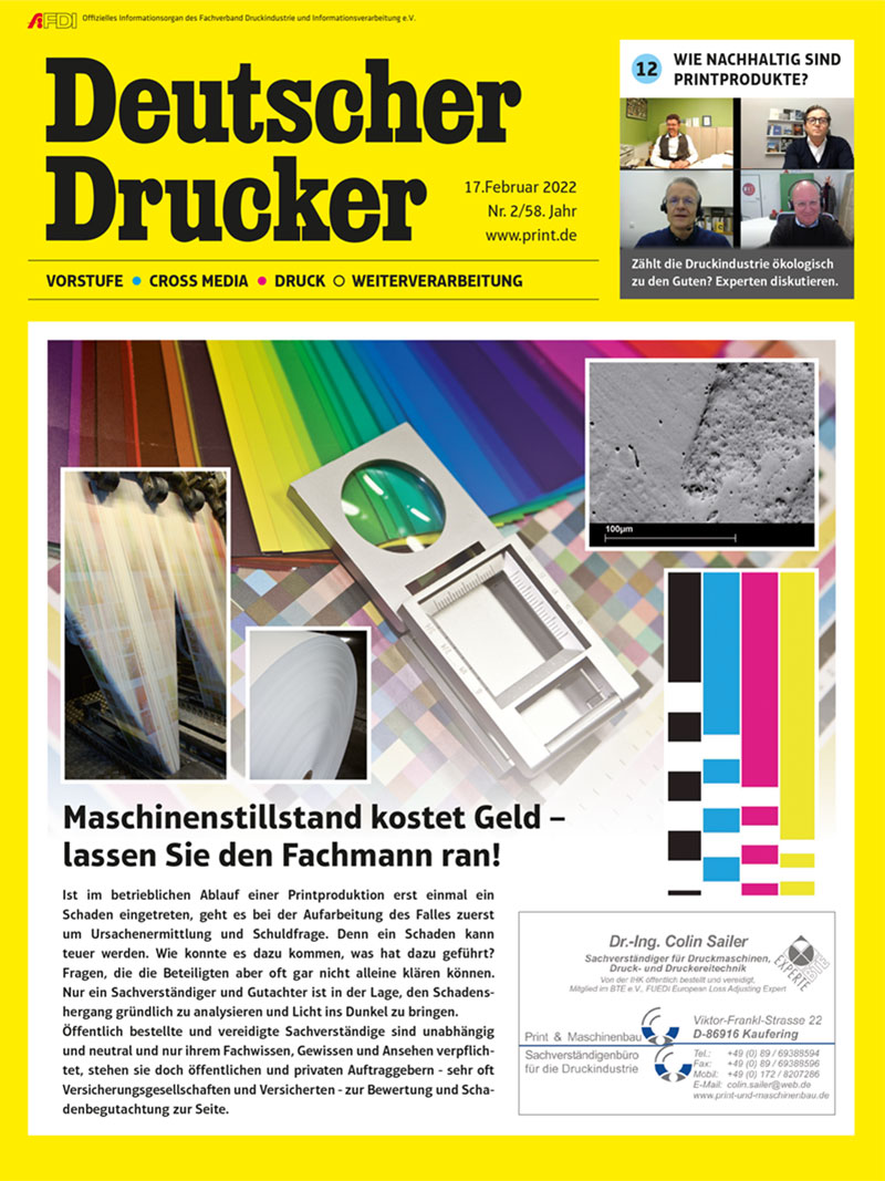 Produkt: Deutscher Drucker 2/2022