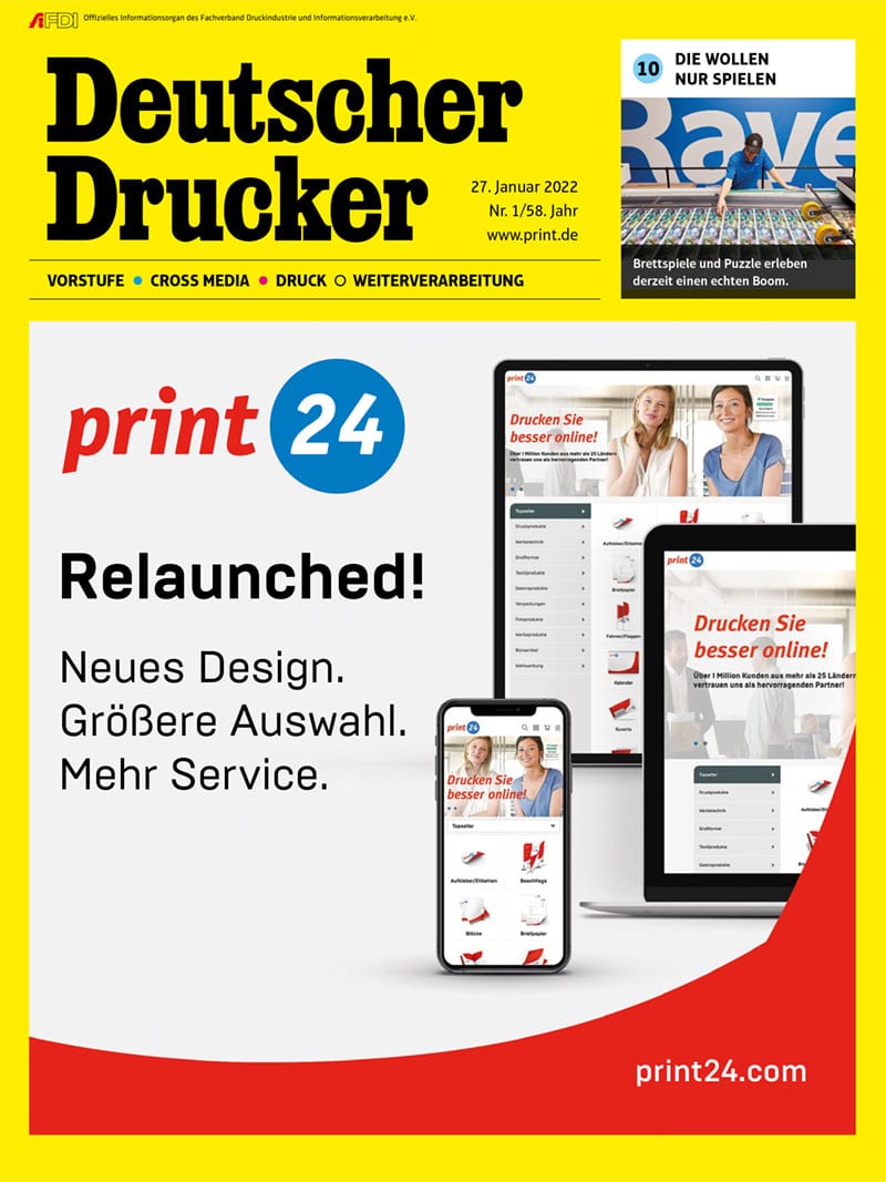 Produkt: Deutscher Drucker 1/2022 Digital