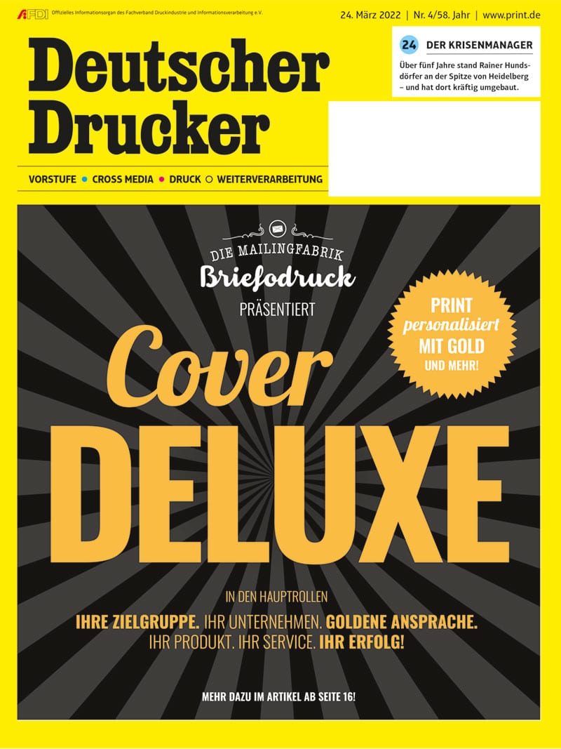 Produkt: Deutscher Drucker 4/2022 Digital