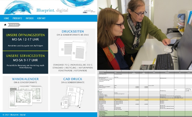 Web-to-Print im Kleinstbetrieb: Die Blueprint Druck+Medien GmbH (Weimar) treibt ihre Digitalisierungsbemühungen konsequent voran.