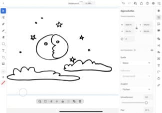 Adobe Creative Cloud 2022, Vektorisieren von Rasterbildern, Illustrator (iPad)