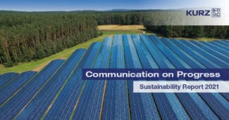Der Dünnschicht- und Veredelungsspezialist Leonhard Kurz (Fürth) hat seinen Nachhaltigkeitsbericht 2021 vorgestellt.