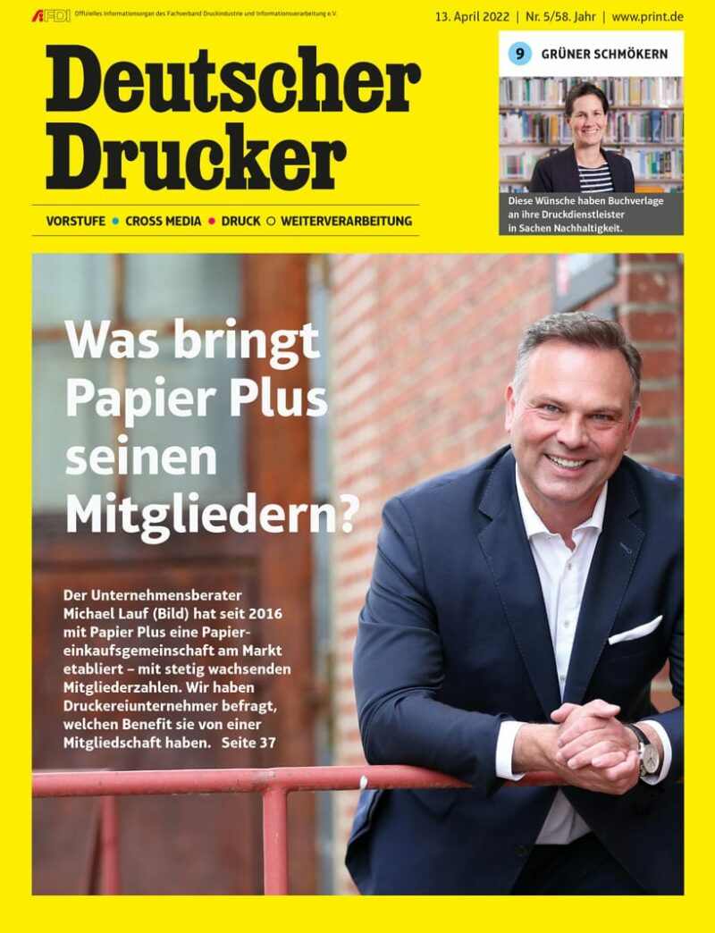 Produkt: Deutscher Drucker 5/2022 Digital