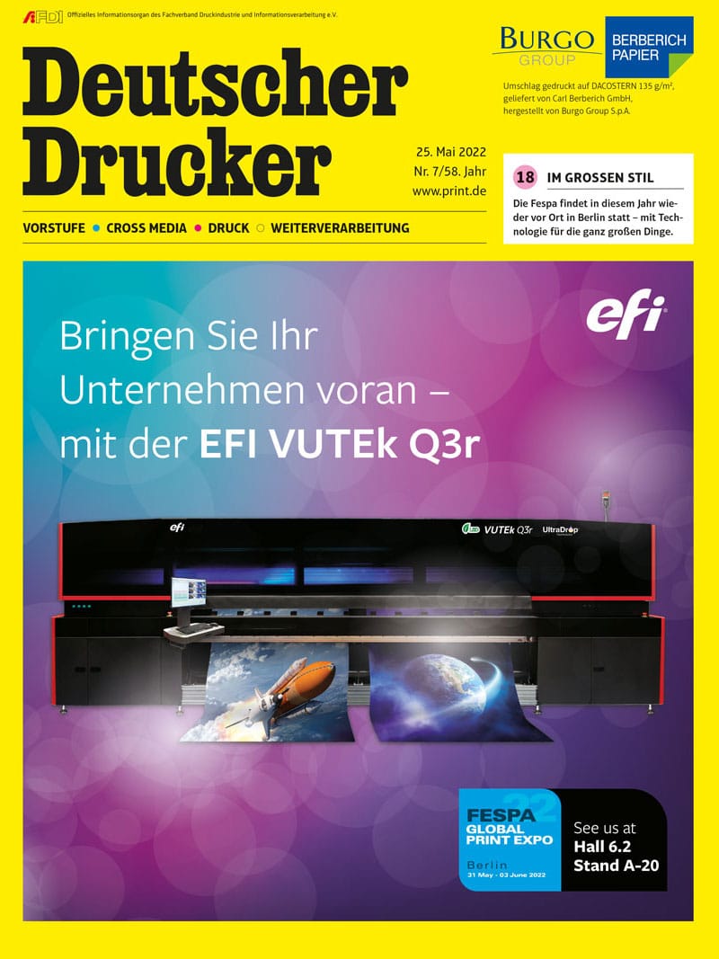 Produkt: Deutscher Drucker 7/2022 Digital
