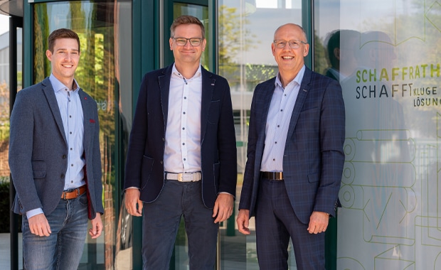 Das Management-Team bei Schaffrath ab 1. Juli 2022 (von links): Lars Kosman, Alexander Hornen und Dirk Devers.